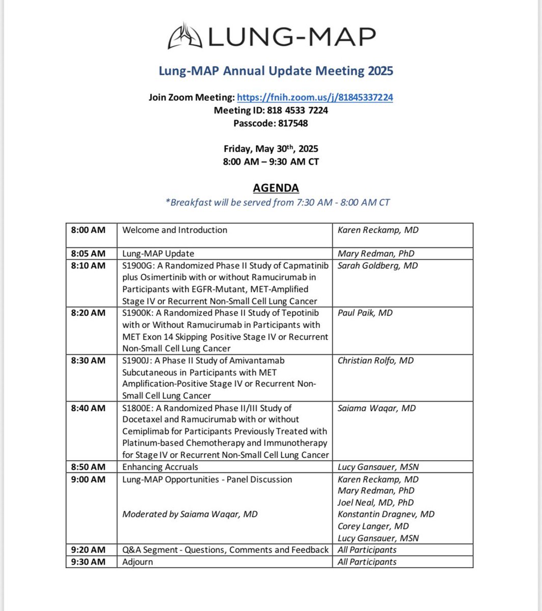 David Gandara (@drgandara) on Twitter photo Lung MAP annual update at ASCO25 -Meeting the "unmet needs" with 3 active trials in MET space. <a href="/LungMAP/">Lung-MAP</a> <a href="/theNCI/">National Cancer Institute</a> <a href="/FNIH_Org/">Foundation for the National Institutes of Health</a> Lung MAP annual update at ASCO25 -Meeting the "unmet needs" with 3 active trials in MET space. <a href="/LungMAP/">Lung-MAP</a> <a href="/theNCI/">National Cancer Institute</a> <a href="/FNIH_Org/">Foundation for the National Institutes of Health</a>