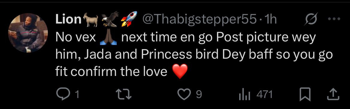 But wait o!! Who be princess bird?😭😂