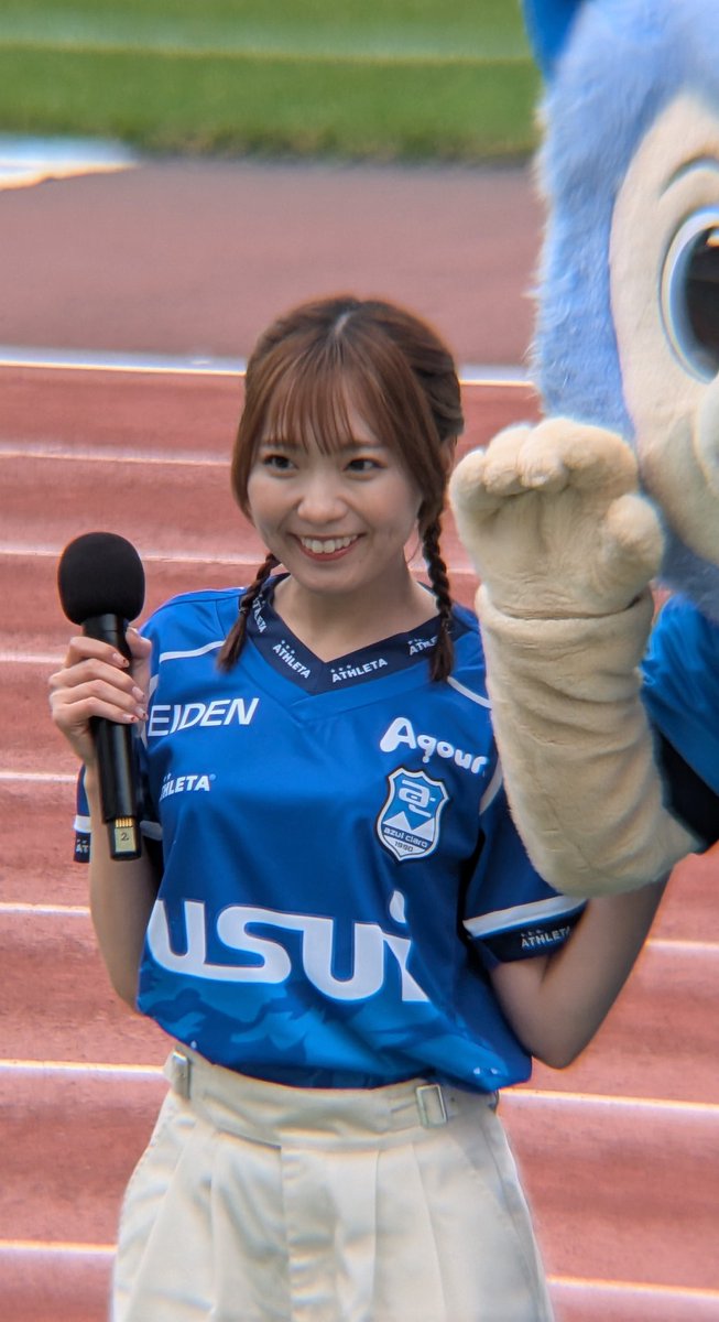 materia1728's tweet photo. 朱夏ちゃん可愛いよ🫶🥰
#アスルクラロ沼津 
#結束～全力で闘え～
#Aqours
#斉藤朱夏 https://t.co/ELJq85xcjT