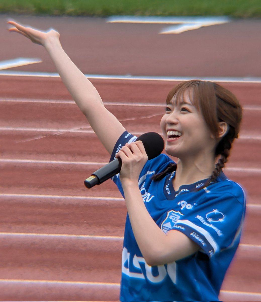 materia1728's tweet photo. 朱夏ちゃん可愛いよ🫶🥰
#アスルクラロ沼津 
#結束～全力で闘え～
#Aqours
#斉藤朱夏 https://t.co/ELJq85xcjT