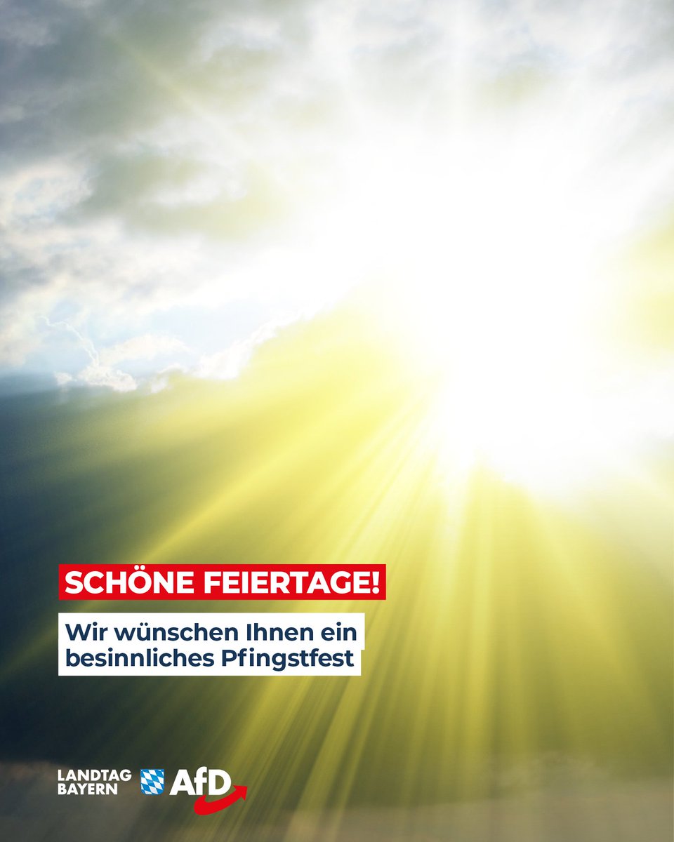 Wir wünschen Ihnen ein besinnliches Pfingstfest!

Folgen Sie uns auch auf Telegram:
t.me/AfDLandtagBaye…