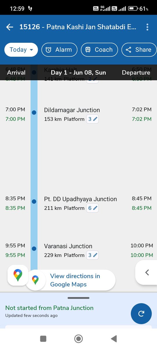 It's Justify with Patna Varanasi Janshatabdi Exp. 15126 to take 173 minutes for covering of only 76Km distance. ????
Means average speed of Train no. 15126 is 26-27km / hours only. 
Kindly reduce the timing to feel Janshatabdi express. <a href="/RailwaySeva/">RailwaySeva</a> <a href="/IRCTCofficial/">IRCTC</a> <a href="/RailMinIndia/">Ministry of Railways</a>