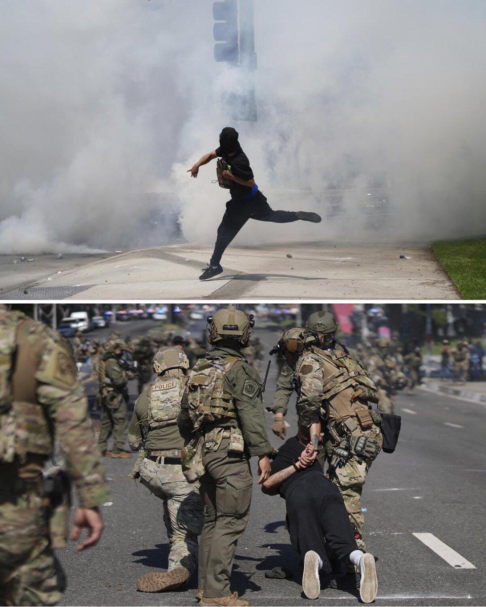 fixstv's tweet photo. Trump deploys National Guard over Los Angeles immigration protests

#losangelesprotest #usa #immigration #protest #fixstv https://t.co/V6HfHJXh4K
