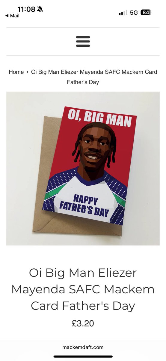 There was only one Father’s Day card on the list for my dad this year