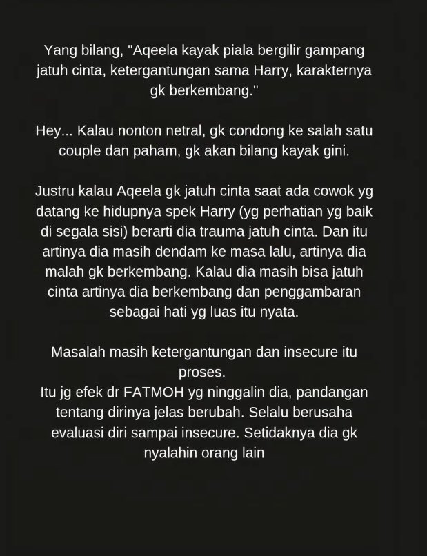 DEAR TO ALL SHIPPER IN AGZ UNIVERSE!

biar gapadaa war mulu tiap hari, menurut gue pendapat kakak ini sebagai penonton AGZ yang netral sangat sangat tepat, apaaa yang dia bahasss? cek postingan ini!

cr. vt @rose.woman0 

PART 1