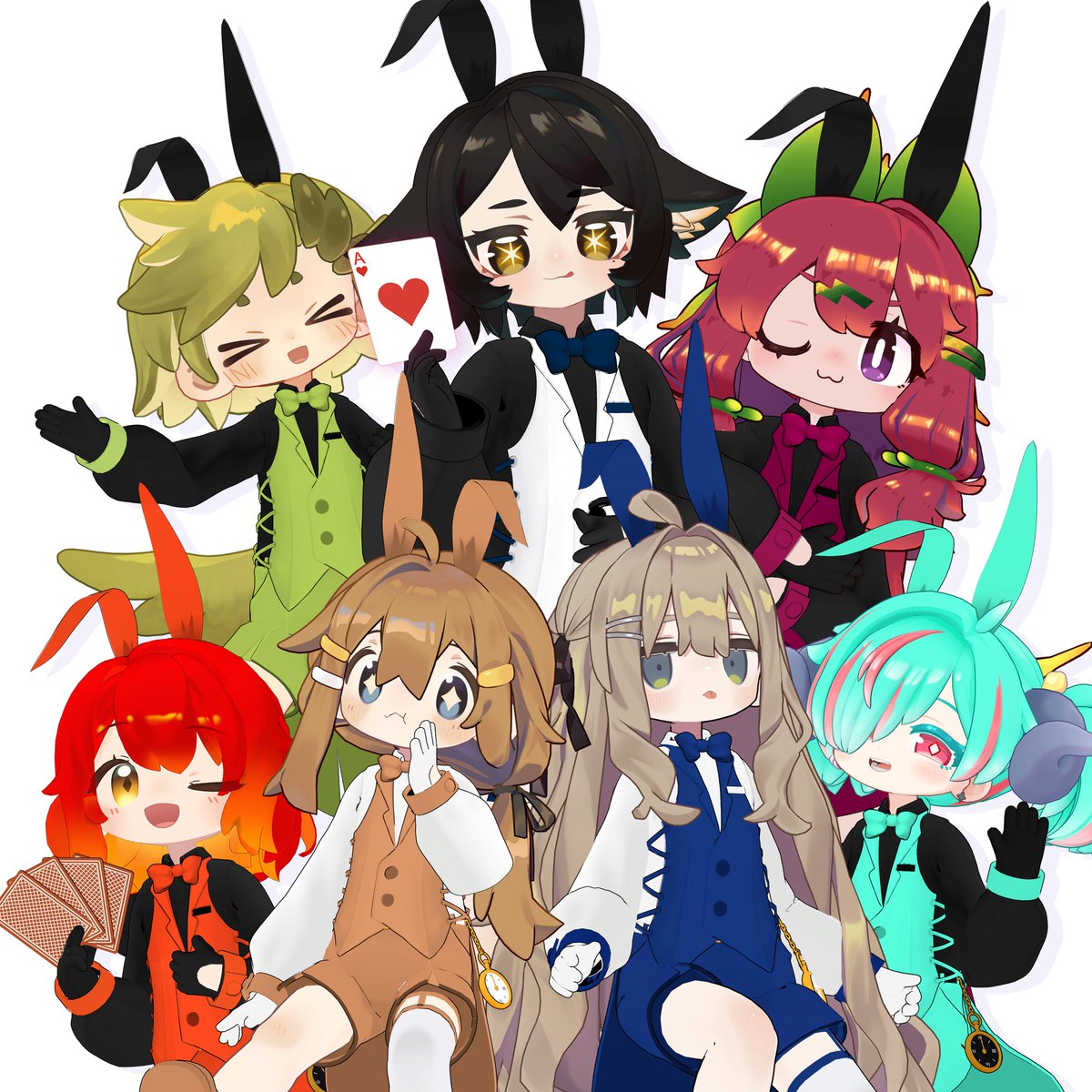 alphano_Real's tweet photo. 🐰🥕#ALPHANO BAMi X BANi🐰🥕
♠️♣️♥️♦️
#BAMi & #Kipfel #Mamehinata #イオ・ドラゴニュート #Isanai #Uzuruha #clonka https://t.co/tZU5f2Olx4