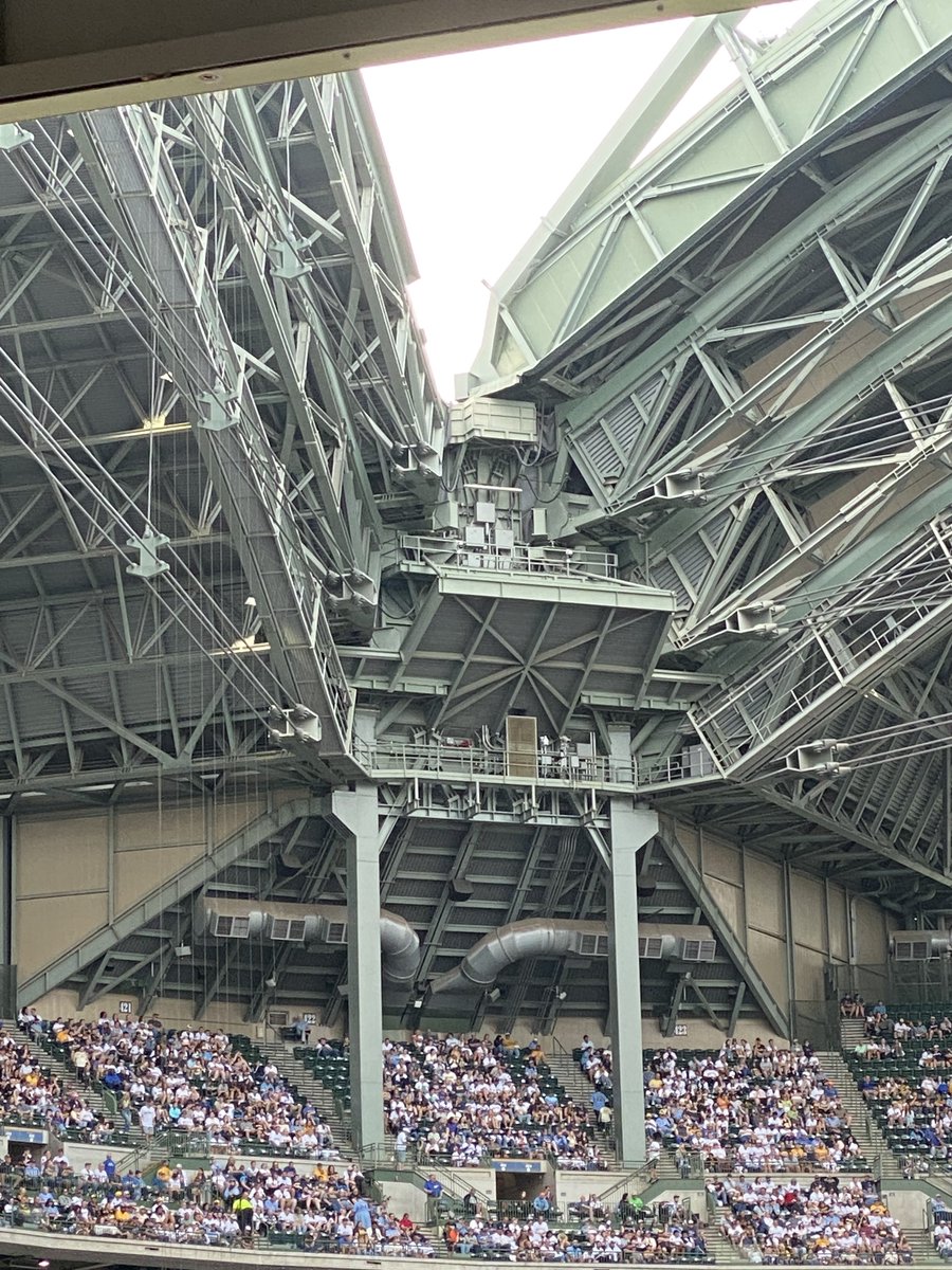 Saw a girl with a Lucky Star t-shirt on at the Brewers game. I get it now. Anime + baseball is a winning combo. The Miller Park roof mechanism is like a giant Mecha if you think about it