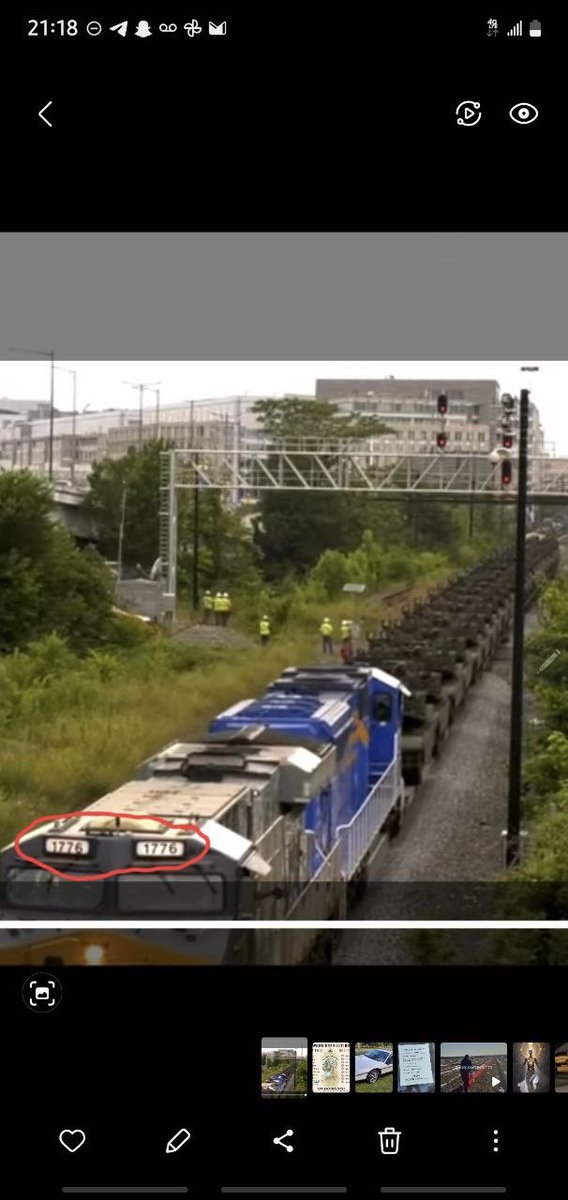 💥Did anyone else catch the lead locomotives numbers, hauling the tanks into DC?