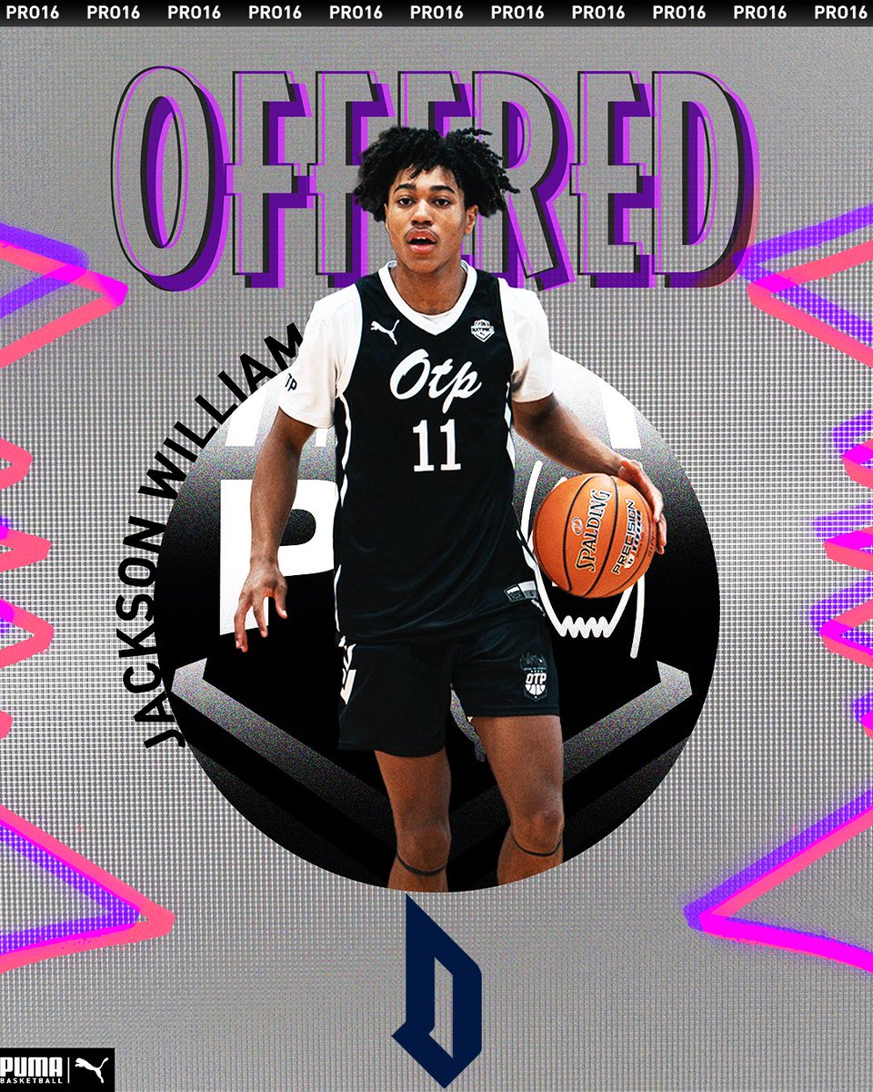 PRO16/NXTPRO League (@pro16league) on Twitter photo Congratulations to Jackson Williams on his live period offer from Duquesne University.
#pro16 | <a href="/PUMAHoops/">PUMA Basketball</a> Congratulations to Jackson Williams on his live period offer from Duquesne University.
#pro16 | <a href="/PUMAHoops/">PUMA Basketball</a>