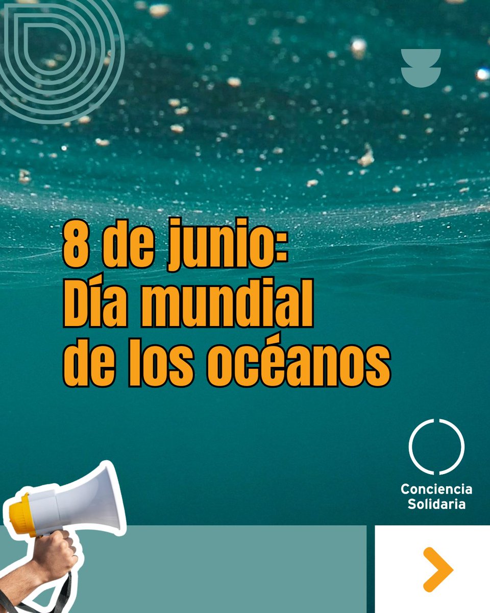 8 de junio:
Día mundial de los Océanos 🌊🌊🌊

¡Tomá Conciencia de la Protección de los Océanos! Todos somos Responsables…

¡Doná para ayudarnos a Ayudar!
Utilizá nuestro ALIAS: CONCIENCIA.SOLIDARIA, para donar de forma fácil y segura.

#ConcienciaSolidariaONG
<a href="/ConSol_ONG/">Conciencia Solidaria ONG</a>