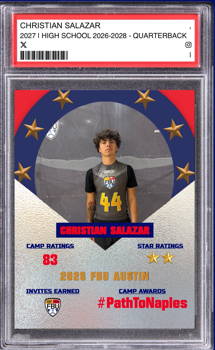 Christian Salazar (@christian_s_qb1) on Twitter photo Thank you <a href="/FBUcamp/">Football University</a> for the official invite!!
<a href="/Shaun_Rut/">Shaun Rutherford MEdπ</a>
<a href="/CoachDeeLew/">Derrick Lewis Sr.</a> Thank you <a href="/FBUcamp/">Football University</a> for the official invite!!
<a href="/Shaun_Rut/">Shaun Rutherford MEdπ</a>
<a href="/CoachDeeLew/">Derrick Lewis Sr.</a>