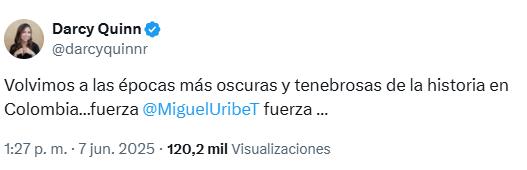 L.E.Escobar MD. (@doctorcruz2021a) on Twitter photo No, señora <a href="/darcyquinnr/">Darcy Quinn</a>, no hemos regresado a ninguna época. La mafia, como hace 35 años, simplemente busca recuperar el poder y la impunidad de los que disfrutó durante 20 años. No, señora <a href="/darcyquinnr/">Darcy Quinn</a>, no hemos regresado a ninguna época. La mafia, como hace 35 años, simplemente busca recuperar el poder y la impunidad de los que disfrutó durante 20 años.