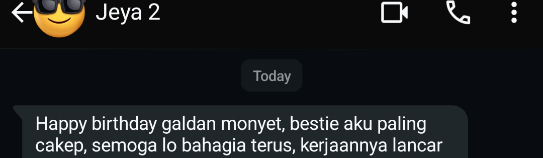 and an appreciation post to my virtual friends tai ini untuk efforts ngucapin jam 12 malemnya haha
<a href="/maqroni/">𝓙</a> @asyleenjessy