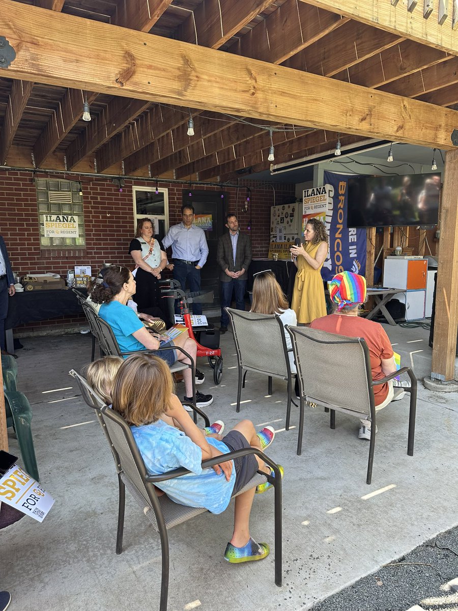 Elliott Hood CU Regent At-Large (@elliottvhood) on Twitter photo We need to reelect <a href="/ilana4regent/">Ilana Spiegel CU Regent CD6</a> to the CU Board of Regents! She even had my two little boys (foreground) rapt. We need to reelect <a href="/ilana4regent/">Ilana Spiegel CU Regent CD6</a> to the CU Board of Regents! She even had my two little boys (foreground) rapt.