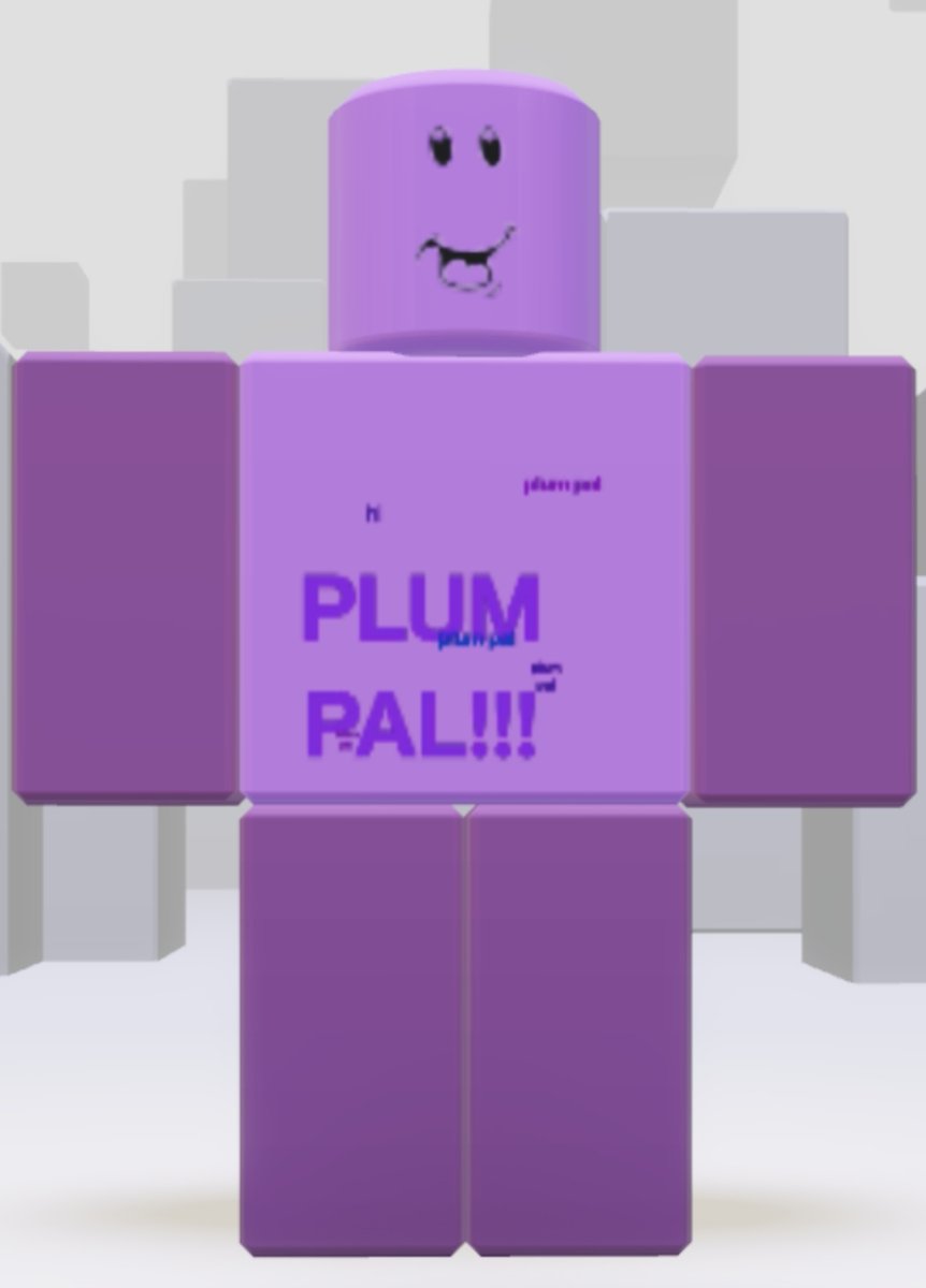 HamGive's tweet image. Plum pal is no longer confined to forsaken... it can now be everyones friend
#robloxoc #roblox
