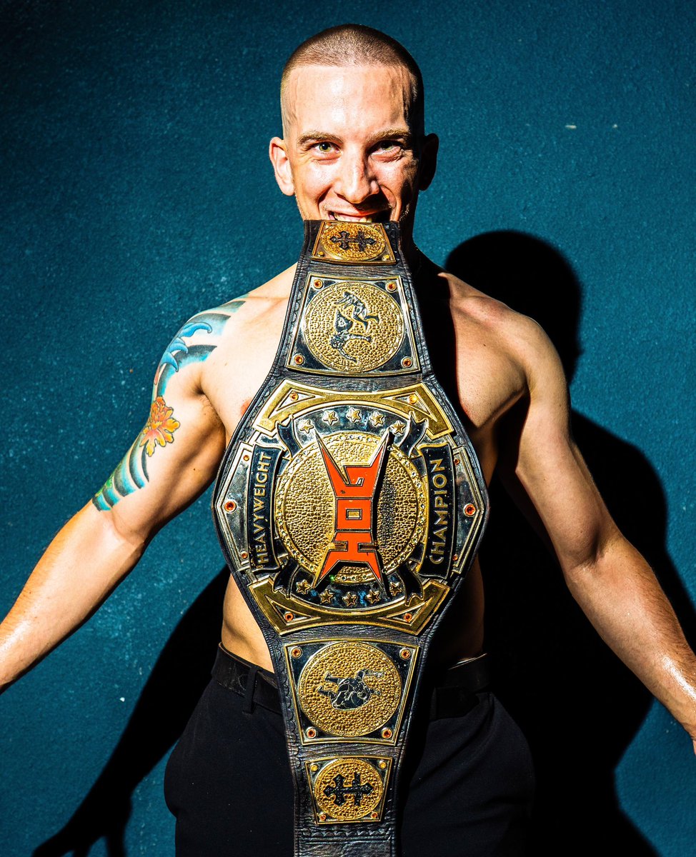HOGwrestling's tweet image. #ANDNEW
Charles Mason begins a new Reign of Terror as the New HOG World Champion!!!!
@CharlesMas0n