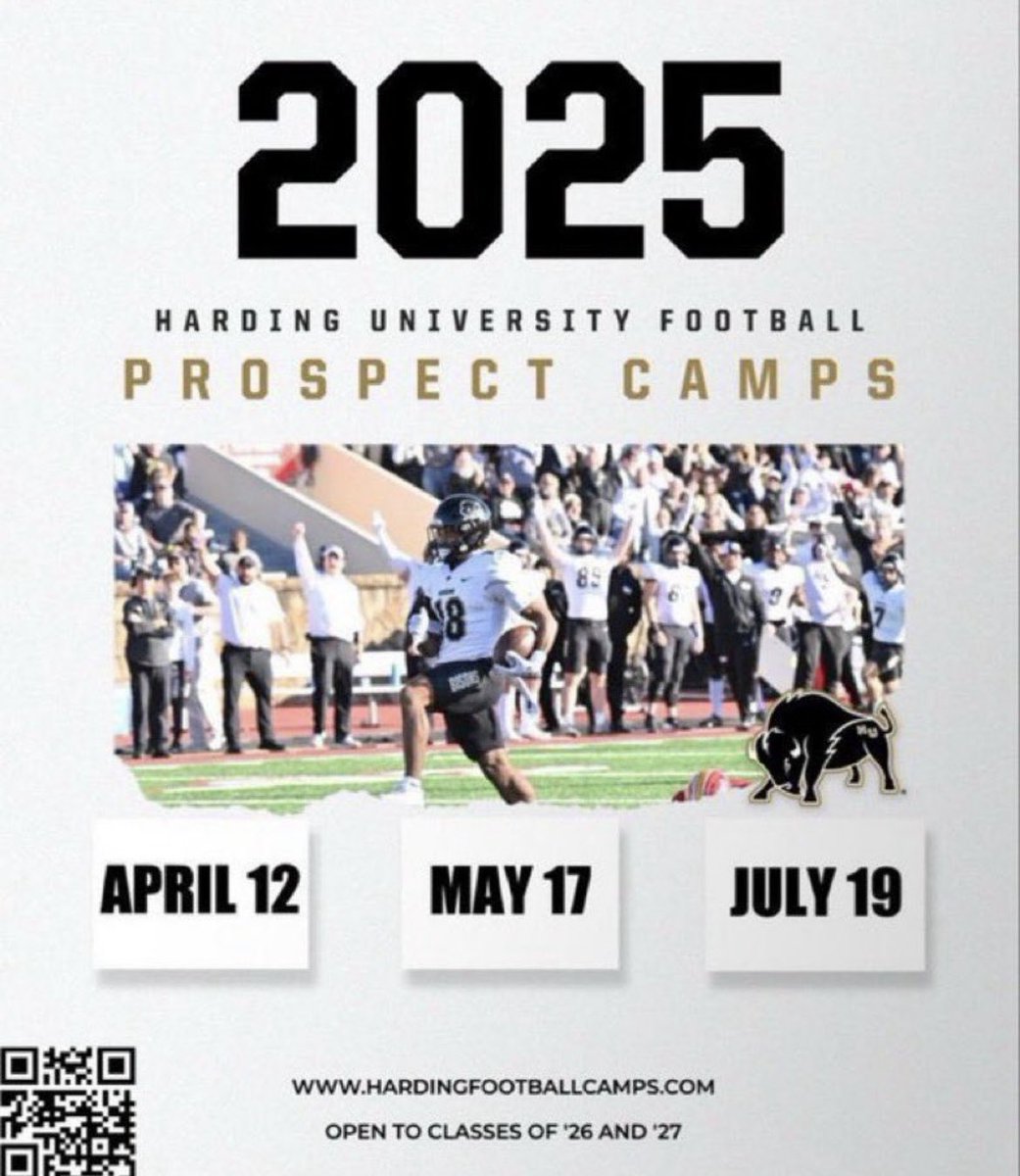 bonnett_colton's tweet photo. Thank you Coach @Coach_Blank for the opportunity to show out in @Harding_FB I look forward to meeting everyone and seeing what the schools all about! Go Bison 🦬 #recruitment #RB #Arkansas https://t.co/T6OOIgSp3Y