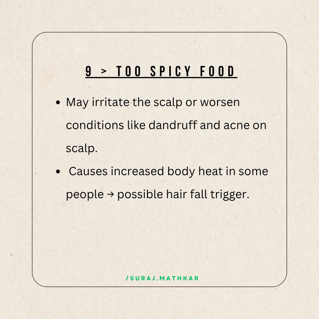 surajmathkar_'s tweet photo. PART 2 - 10 foods that secretly damage your hair 👀🍟
 Want a Free Hair Diet Ebook ? Comment below! https://t.co/hGO0ZGFv26