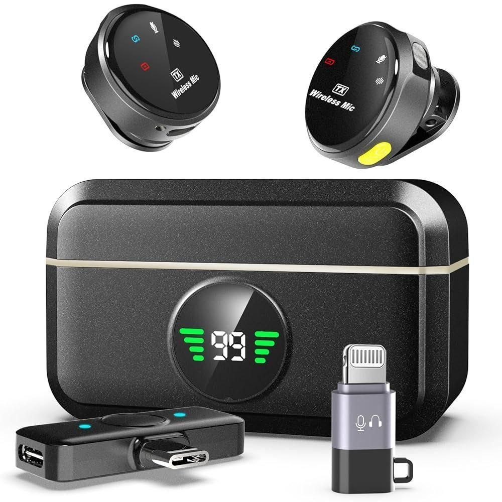 FatKidDeals's tweet photo. Coupon + Code Stack!
 2 Pack Wireless Bluetooth Clip-on Microphones for $15.20, reg $37.99!

-- Clip Coupon AND Use Promo Code Z76HDZV4

https://t.co/gywW8u5DnX https://t.co/eiEDJHCYNr