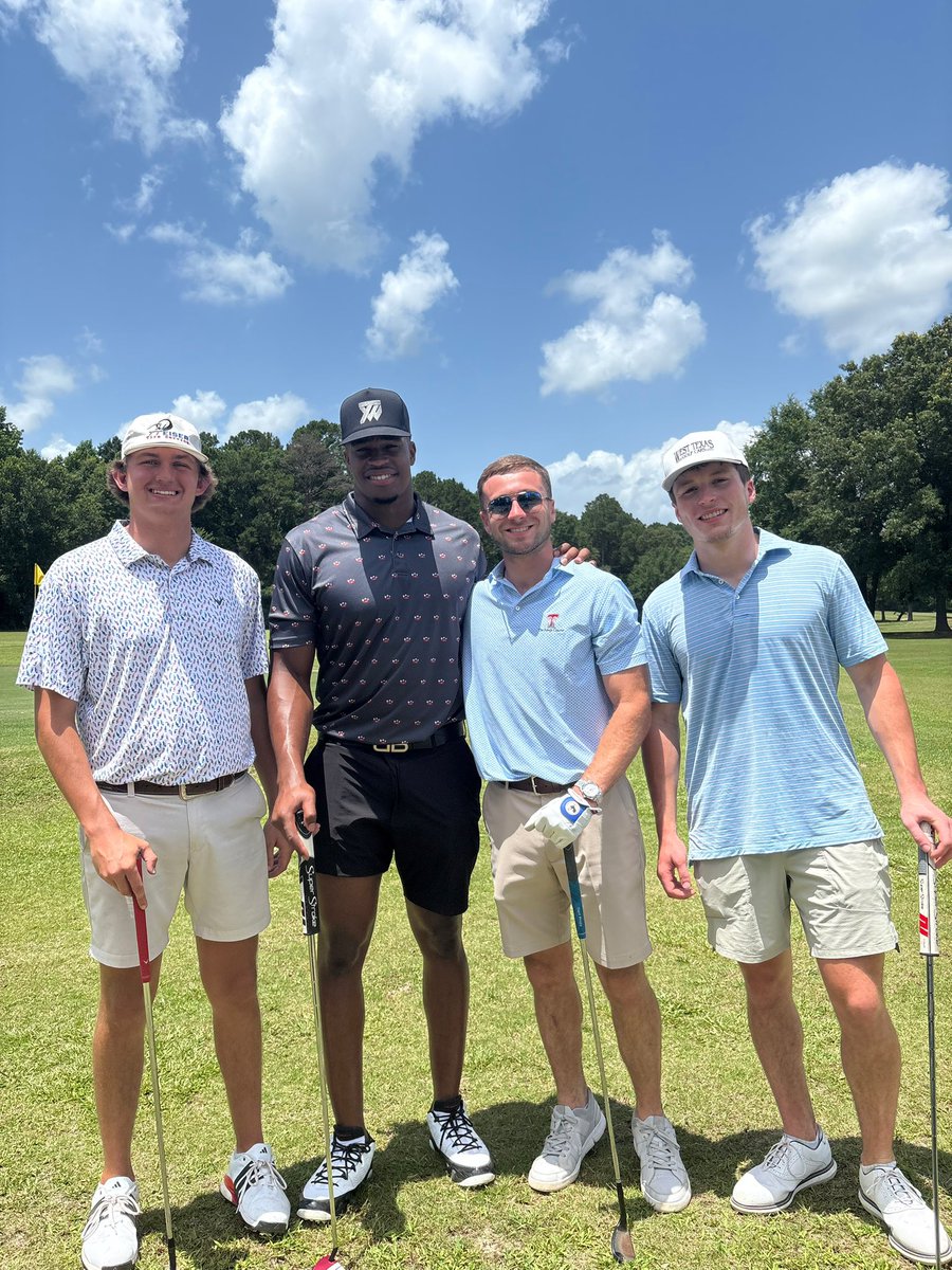 Talon Winings (@winings_talon) on Twitter photo Great time at the <a href="/WestRuskRaiders/">West Rusk Athletics</a> golf tournament today!
Thanks <a href="/rafemata/">Rafe Mata</a> <a href="/RonnieHendrix18/">Coach Hendrix</a>
That East Texas humidity is something else…. never gonna get used to coming back to that!
<a href="/tyreewilson77/">Tyree Wilson</a> <a href="/TateWinings/">tate winings</a> Great time at the <a href="/WestRuskRaiders/">West Rusk Athletics</a> golf tournament today!
Thanks <a href="/rafemata/">Rafe Mata</a> <a href="/RonnieHendrix18/">Coach Hendrix</a>
That East Texas humidity is something else…. never gonna get used to coming back to that!
<a href="/tyreewilson77/">Tyree Wilson</a> <a href="/TateWinings/">tate winings</a>