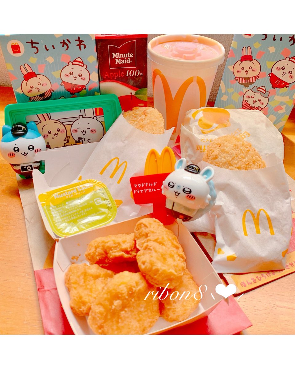 おうちごはん 

Chiikawa 𓂃 𓈒𓏸 
brunch 𐩢𐩺
❀ちいかわハムチー野菜サンド
❀プラントベース唐揚げ(𝐈𝐊𝐄𝐀ｻﾏ)

マクドナルド
13日からハッピーセットは
クレヨンしんちゃんとはらぺこあおむし
どちらも好きなキャラクター