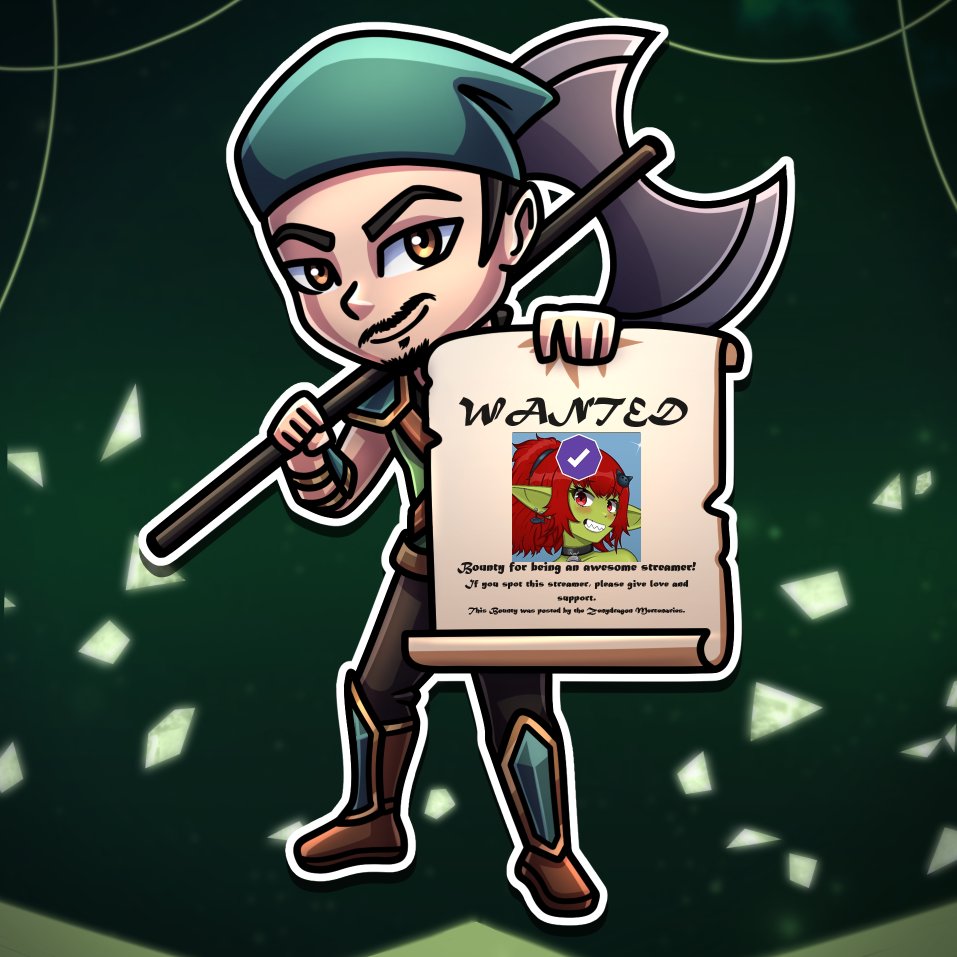 Another long session of DnD tonight is in the books. I sent the Mercs on a Bounty Raid to <a href="/Goblinfia/">Fia the Goblin</a> to give an awesome streamer love and support!