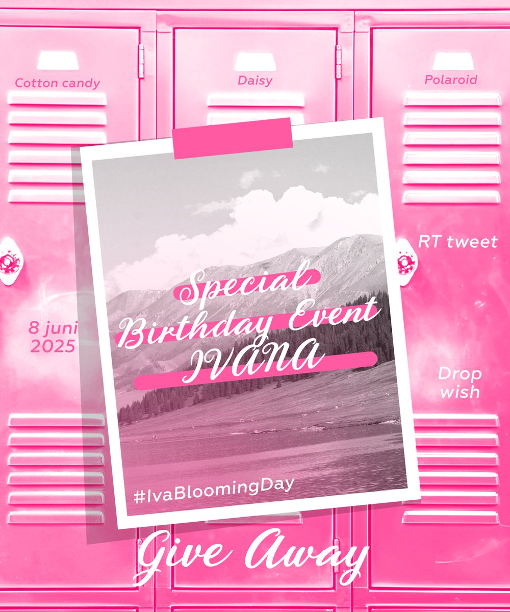 ˚➶ ⋆. GIVE AWAY LAYOUT 🎐🫧🌷

special BIRTHDAY EVENT IVANA 🎂 layout by request katalog daisy, polaroid dan cotton candy, syarat dan ketentuan bisa cek di tweet selanjutnya 💬🎀

End 9 juni
𓂃  { #zonauang  #zonaba }