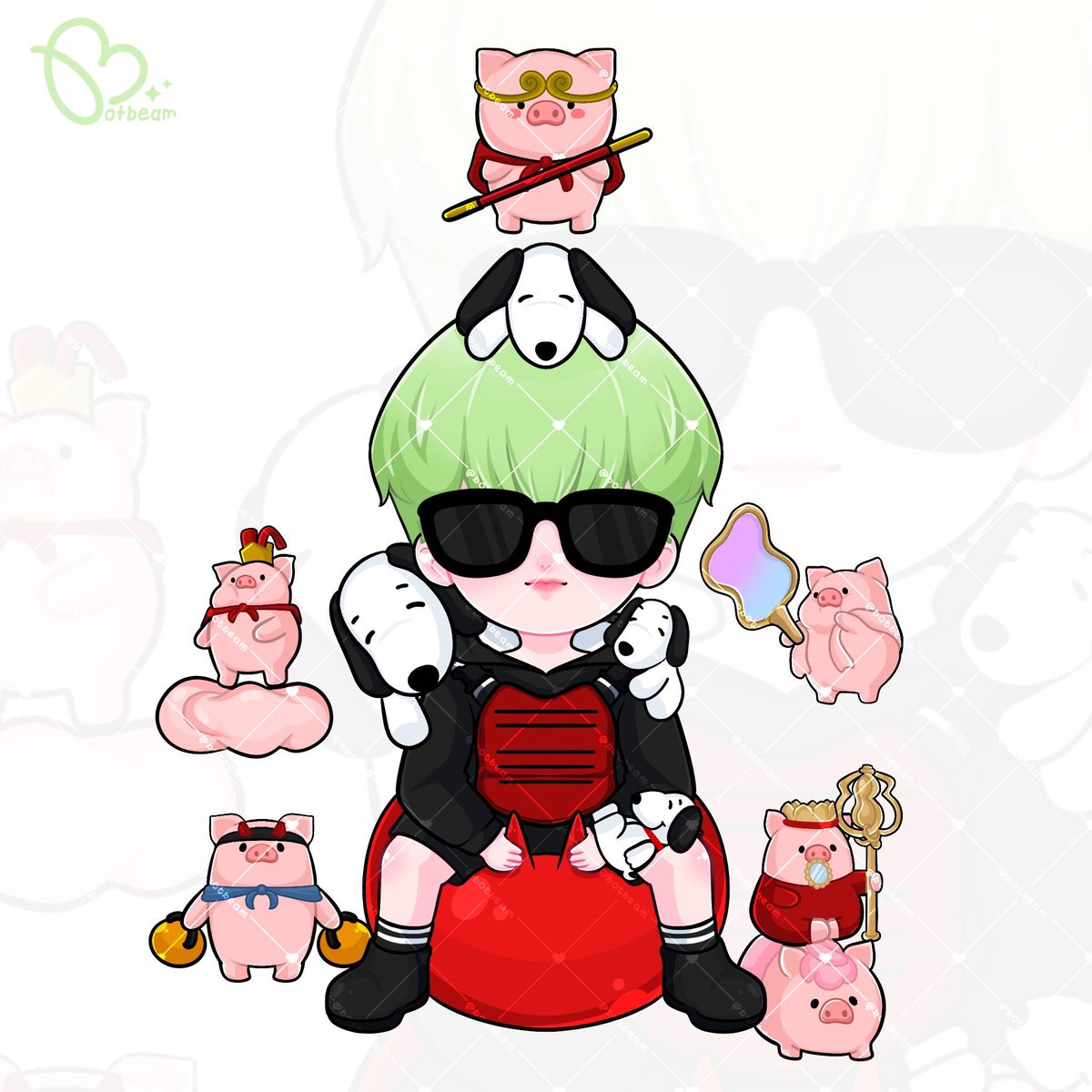 กองทัพหมูววว~ 🐽🐷
#botbeam_CMS #commissionTH #รับวาดรูป #รับวาดแฟนอาร์ต