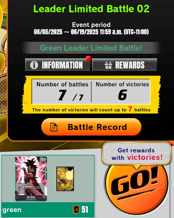 Been a while since I’ve played green that wasn’t androids 😅
Who remembers set 1 Broly meta