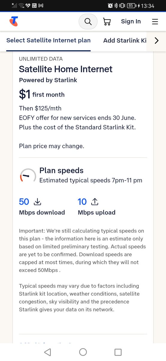 Self_biased's tweet photo. @Starlink Unless you get it through telstra in Australia lol https://t.co/CQTjVUqoh7