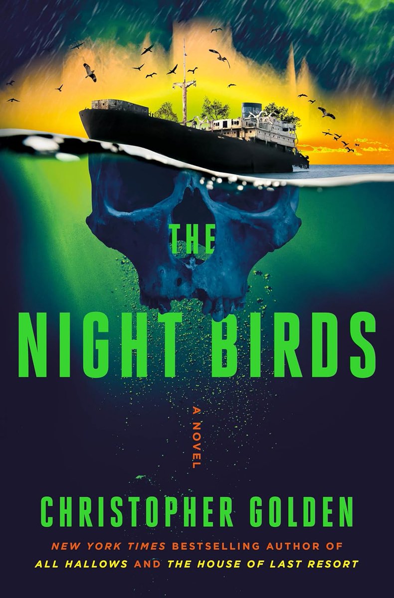 mpcallender's tweet image. THE NIGHT BIRDS by @ChristophGolden was a fun ride. One of the coolest settings for a story I've read in a while - a 19th century half-sunken freighter with a forest of mangrove trees growing through the deck in Galveston. Throw in some witchery &amp;amp; you've got a solid horror novel.