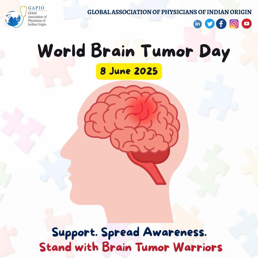 🧠 On #WorldBrainTumourDay, let’s raise awareness on early detection, equitable care &amp; long-term support for patients of all ages.

From childhood tumours to elderly care, clinical vigilance matters.

#BrainTumourAwareness #NeuroOncology #MedTwitter