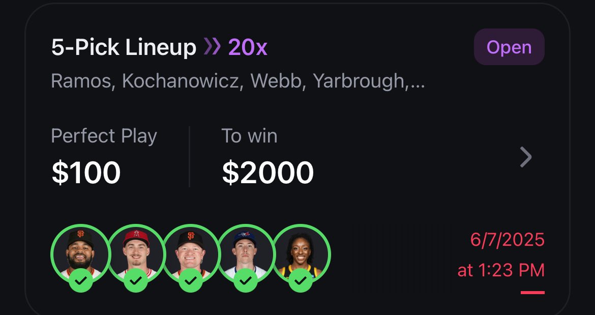 Dial (@dialdfs) on Twitter photo $100 ➡️$2,000
Betr 20x cashes✅
Thank you <a href="/prop_professor/">The Prop Professor</a> for the tools to help find all the value 🔥
Check them out and use code “DIAL” for 25% off your first month 👊🏼 $100 ➡️$2,000
Betr 20x cashes✅
Thank you <a href="/prop_professor/">The Prop Professor</a> for the tools to help find all the value 🔥
Check them out and use code “DIAL” for 25% off your first month 👊🏼