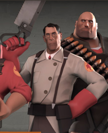 doctorsmorgue's tweet photo. why does medic look so fucking gay in the teamfortress page hello . also hi heavy beautiful princess https://t.co/Do6EXgFqb7