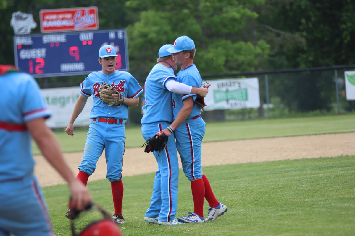 Rick Grammond (@victoryleaguebb) on Twitter photo The <a href="/RandallCubs/">Randall Cubs</a> trailed the <a href="/StWendelSaints/">StWendelSaints (10-5 ovr, 8-1 Victory League)</a> 12-2 in the 7th, then scored 10 straight runs, including a game-tying Grand Slam Hr from Carter Gwost (12-12). Alex Gwost then Hr'd in the 8th to put Randall up 13-12 & WP Zack Gwost closed it out in the 9th in the 13-12 Cubs win. The <a href="/RandallCubs/">Randall Cubs</a> trailed the <a href="/StWendelSaints/">StWendelSaints (10-5 ovr, 8-1 Victory League)</a> 12-2 in the 7th, then scored 10 straight runs, including a game-tying Grand Slam Hr from Carter Gwost (12-12). Alex Gwost then Hr'd in the 8th to put Randall up 13-12 & WP Zack Gwost closed it out in the 9th in the 13-12 Cubs win.