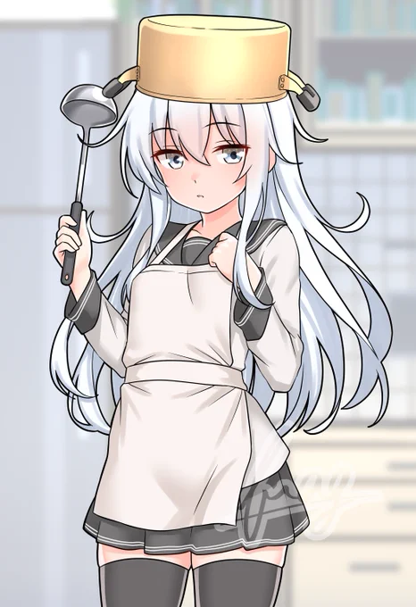 響の進水日なので鍋響(ヴェールヌイ制服)再掲でお祝いです! #艦これ #響進水日