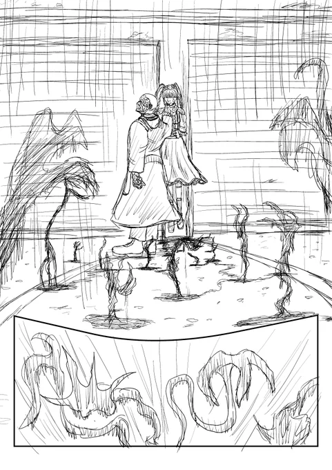 #wip 
雨が多くて嫌になる途中経過です 