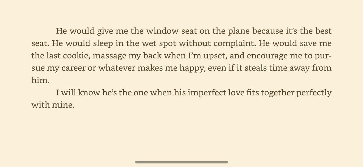“If there’s a soul mate out there for me…I always imagined mine would be like that.”

I’m reading Hills of Shivers and Shadows (strong cw for this series, it’s *dark*) by Pam Godwin and y’all…

…my husband literally does every single thing on this list 🥺🥰 Never settle.