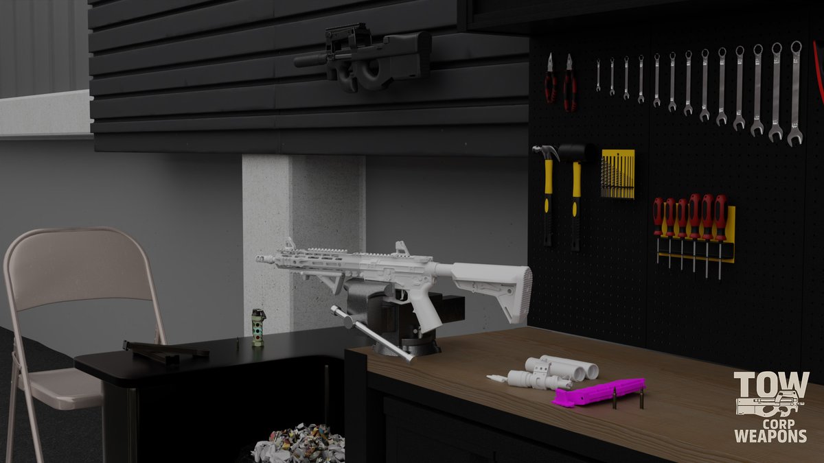 GentlemanQuint's tweet photo. 🚨 ToW Corp warehouse is now operational.
Production is live. The first P90 units are online and field-ready.
Morale is high despite ongoing efforts to locate the coffee machine.
🔫📦 Precision is Power.
#ArmaReforger #ReforgerModding #ToWCorp #P90 #ArmaModding https://t.co/gpz42cMMPD