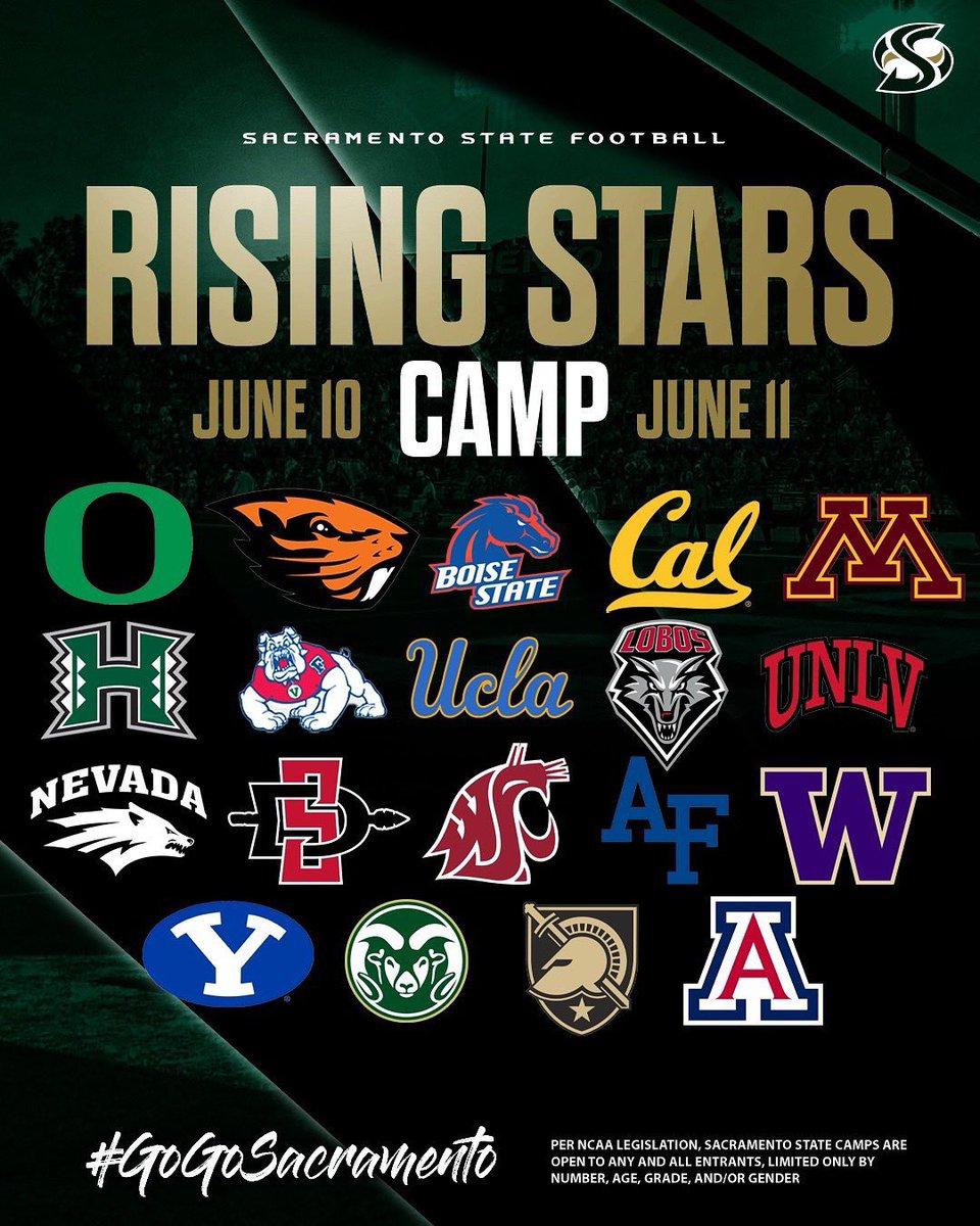 Montrell “Biggie” Rice (@biggie_uce) on Twitter photo June 10th, I will be attending the <a href="/SacHornetsFB/">Sac State Football</a> (Defensive) CO 26 rising stars camp grateful to go compete & showcase my talent! <a href="/PangelinaJohn/">CoachPange_5</a> <a href="/BrennanMarion4/">Coach Marion</a> <a href="/CoachRayy/">Raymond Cook</a> <a href="/TopPreps/">College Coach / College Scout / College Recruiter</a> <a href="/gobigrecruiting/">Go Big Recruiting</a> <a href="/GregBiggins/">Greg Biggins</a> <a href="/BrandonHuffman/">Brandon Huffman</a> June 10th, I will be attending the <a href="/SacHornetsFB/">Sac State Football</a> (Defensive) CO 26 rising stars camp grateful to go compete & showcase my talent! <a href="/PangelinaJohn/">CoachPange_5</a> <a href="/BrennanMarion4/">Coach Marion</a> <a href="/CoachRayy/">Raymond Cook</a> <a href="/TopPreps/">College Coach / College Scout / College Recruiter</a> <a href="/gobigrecruiting/">Go Big Recruiting</a> <a href="/GregBiggins/">Greg Biggins</a> <a href="/BrandonHuffman/">Brandon Huffman</a>
