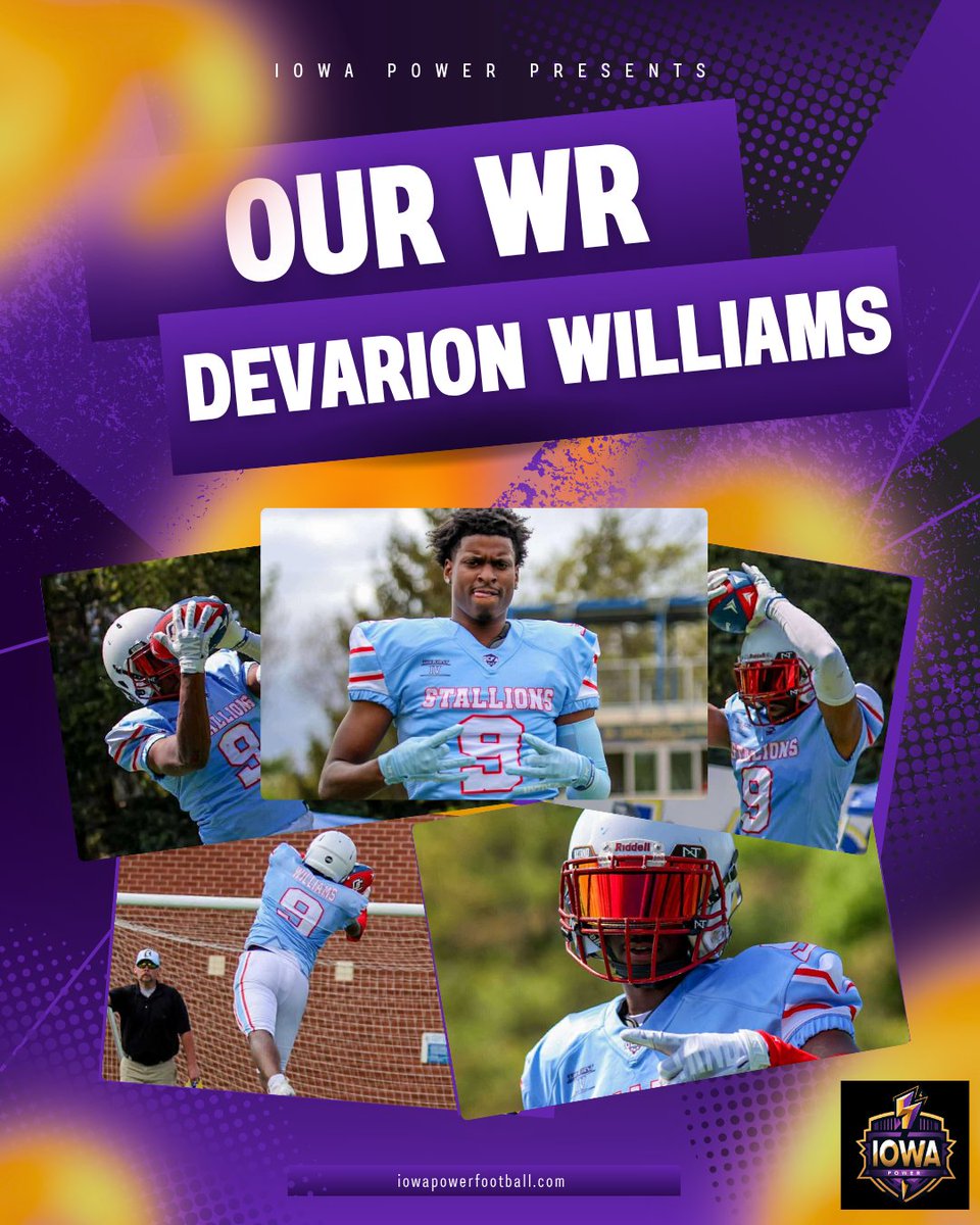Iowa_Power's tweet image. Meet Devarion — your next reason to get loud in the stands! ⚡️
#IowaPower #FanFocused #ArenaFootball #IndoorSupport #GridironStar #PowerFans #MeetThePlayer