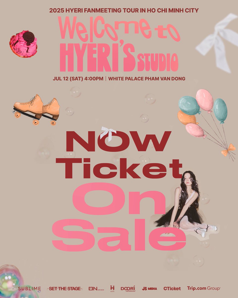 💖 TICKETS FOR &lt;Welcome to HYERI’s STUDIO&gt; ARE OFFICIALLY ON SALE 💖

The tickets are ready, so we are!
Snag the best seats to enjoy HYERI's  first Fanmeeting in Vietnam ! 🥰

Don't wait - grab your ticket now 👉🏻
CTicket.vn ：cticket.vn/en/event/2025-…

2025 HYERI