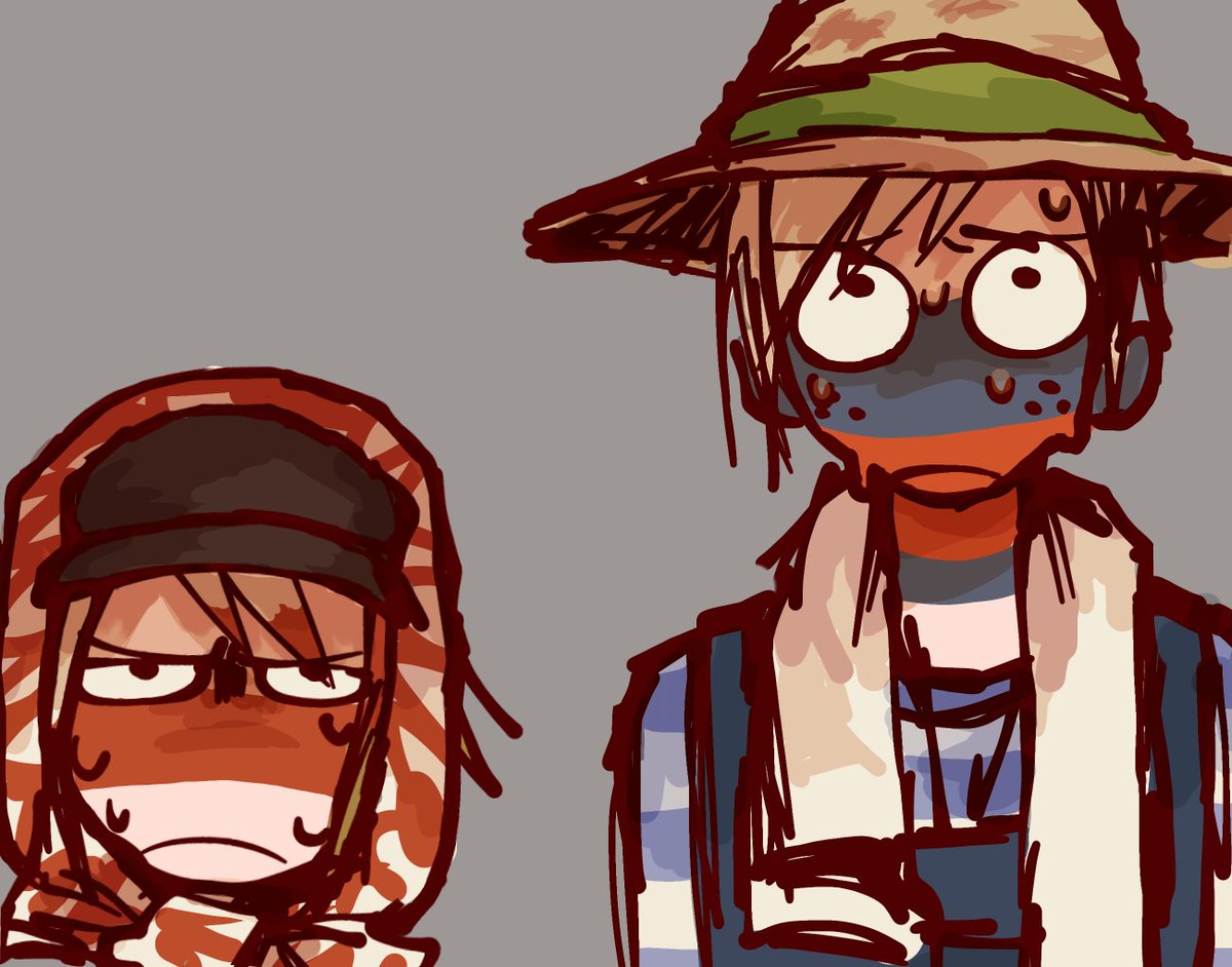 Forced harsh labour (as form of punishment lol)

#countryhumans #russia #belarus