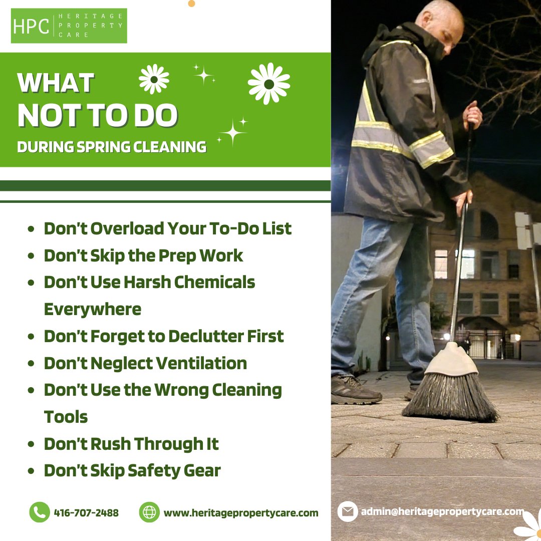 COMPLETE THESE!

Visit heritagepropertycare.com for more!
#housecleaningservice #springvibes🌸 #springprep #springsummer #springclean #springcleanup #springhouse #commercialcleaningcompany #commercialcleaningservice #landscapingdesign #landscapingservices