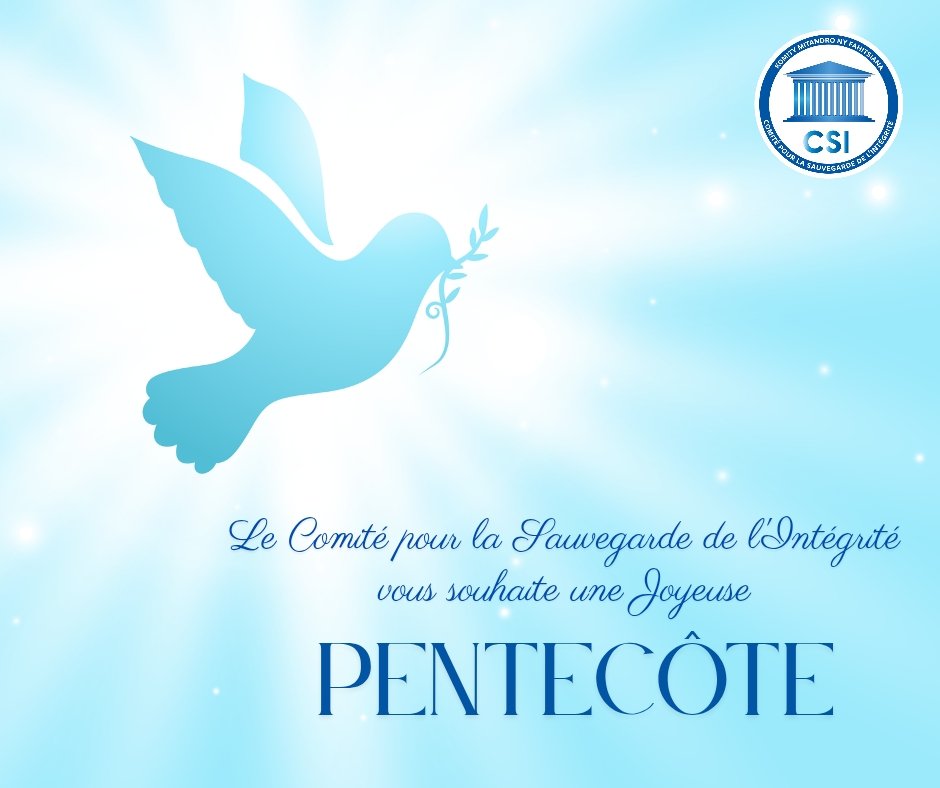 Joyeuse fête de Pentecôte 🕊️