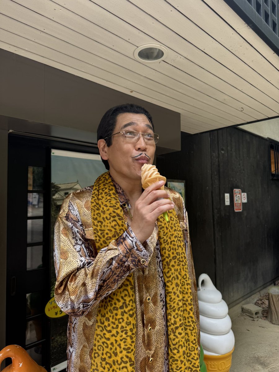 ピコ太郎さん、、松山に来てます！さて、なぜかね？