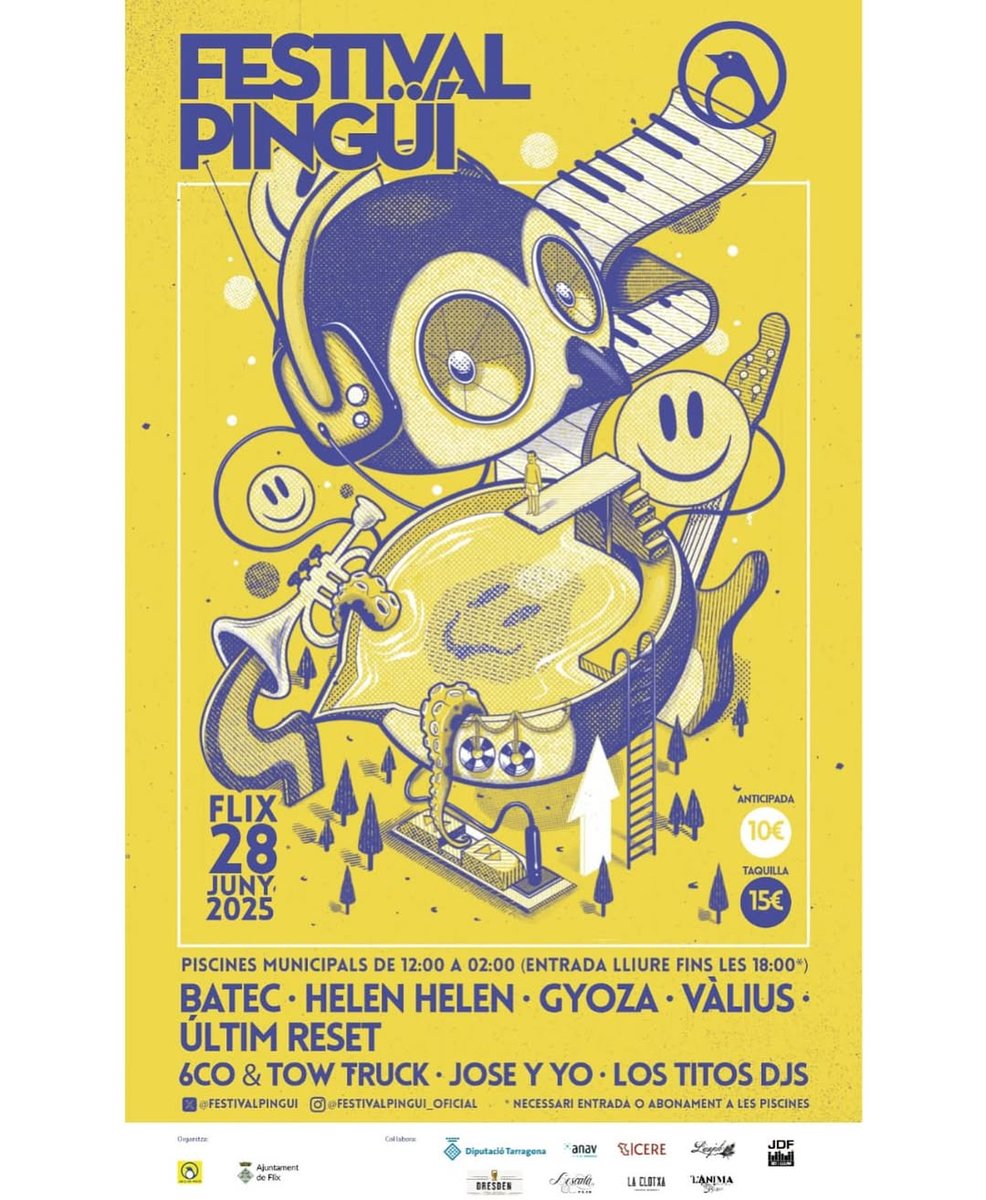 Terres de l'Ebre (@terresebretur) on Twitter photo 🎶 El dissabte 28 de juny torna el Festival Pingüí, carregat d'energia, música i propostes refrescants! Sumeu-vos a l'oda a la música que se celebrarà al recinte de les Piscines Municipals de Flix! 🎸
#TerresdelEbre <a href="/FlixTurisme/">Flix Turisme</a> 🎶 El dissabte 28 de juny torna el Festival Pingüí, carregat d'energia, música i propostes refrescants! Sumeu-vos a l'oda a la música que se celebrarà al recinte de les Piscines Municipals de Flix! 🎸
#TerresdelEbre <a href="/FlixTurisme/">Flix Turisme</a>
