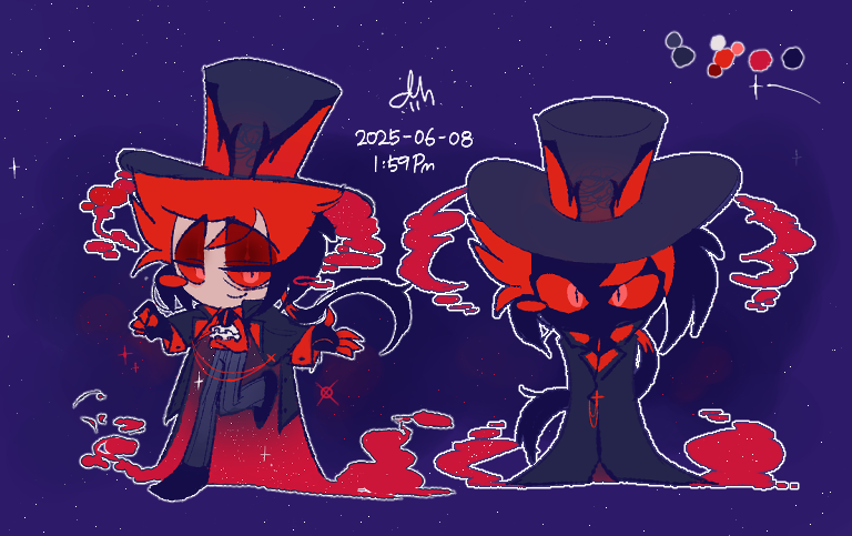 aesop091's tweet photo. Dark nebula📻

#HazbinHotelAlastor #fanart https://t.co/swik4cOYPi