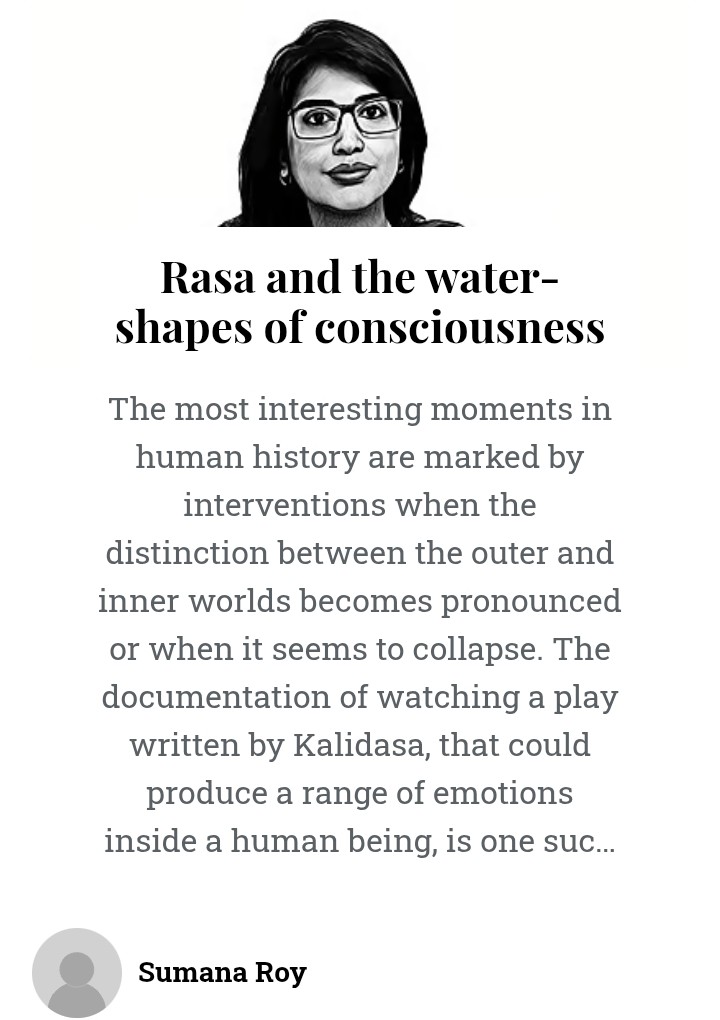 In my column OUTSIDE this month, I wrote about how the 'inner world' has inevitably been imagined as water. 

deccanherald.com/opinion/rasa-a…