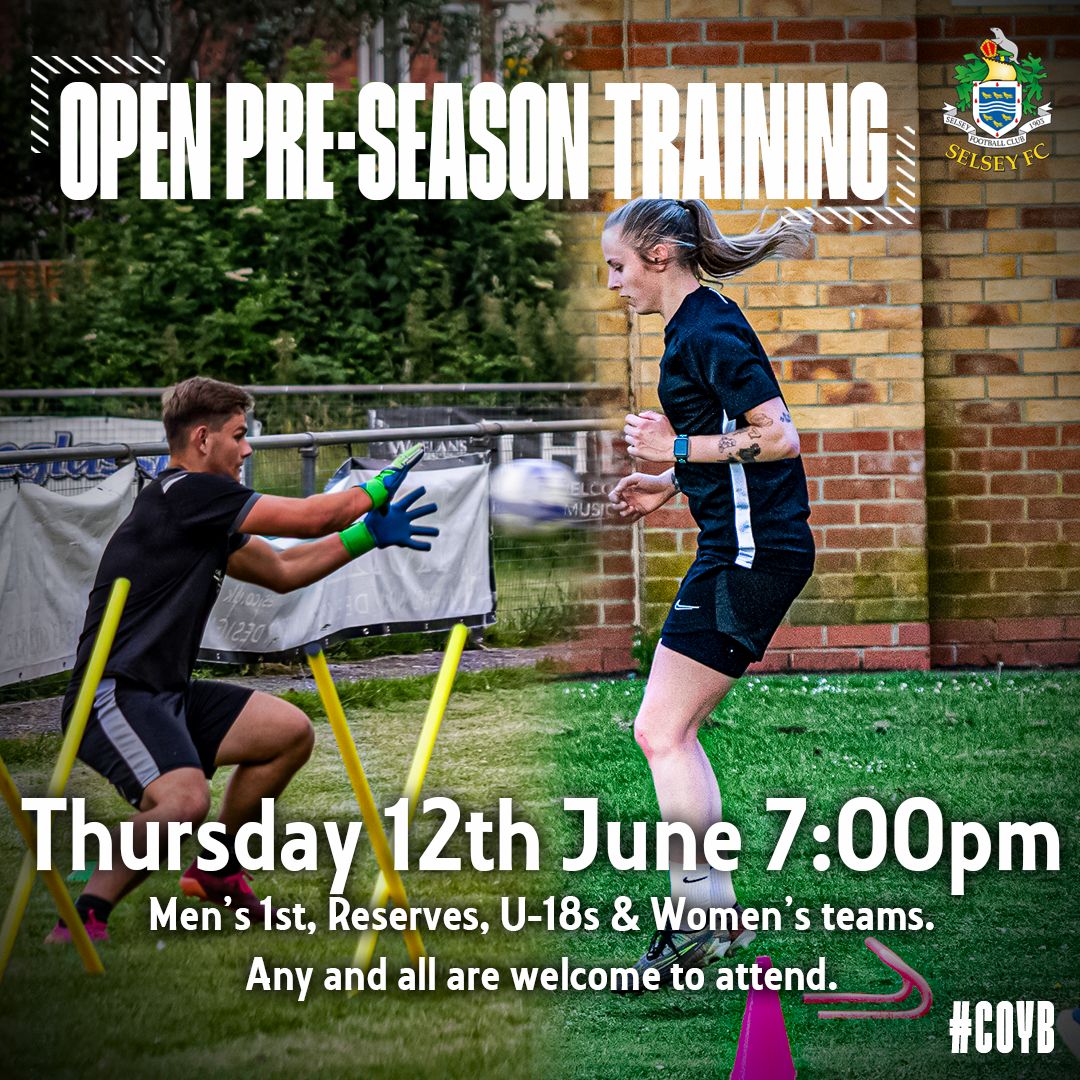Selsey Women FC (@selseywfc) on Twitter photo All club's return to training on Thursday and we would like to welcome all to our training sessions!
Fancy becoming part of the 🔵s? Feel free to send a message, or come down to the @sealbayresort Stadium and have a chat with management!
📸 & 🖼 <a href="/McGuffin_Media/">Evan Griffiths</a> All club's return to training on Thursday and we would like to welcome all to our training sessions!
Fancy becoming part of the 🔵s? Feel free to send a message, or come down to the @sealbayresort Stadium and have a chat with management!
📸 & 🖼 <a href="/McGuffin_Media/">Evan Griffiths</a>